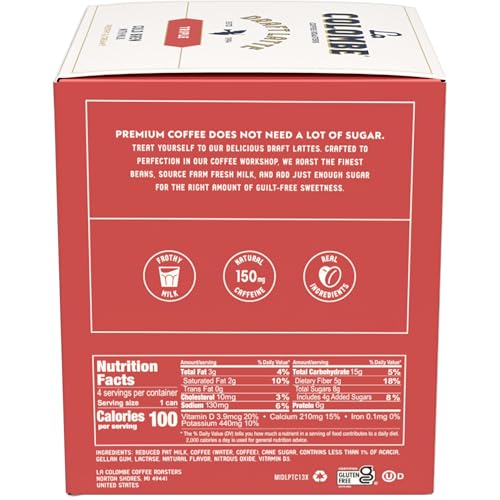 La Colombe Triple Draft Latte, 9 Fl Oz - 4 Pack Coffee
