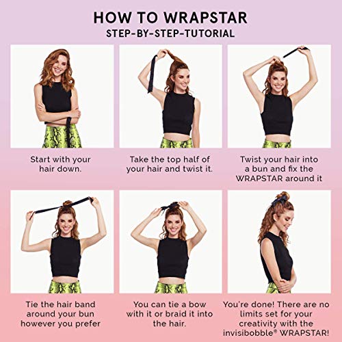Invisibobble Wrapstar Snake It Off 2-in-1 Hair Tie with Ribbon
