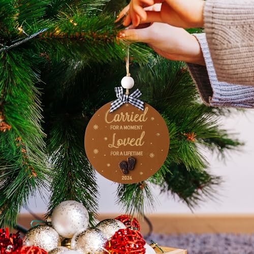 Wooden Baby Memorial Ornament - Loss of Baby Sympathy Gift