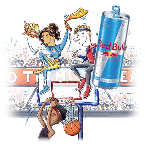 Red Bull Sugarfree Energy Drink, 12 Fl Oz, 4-Pack - Low Calorie Boost