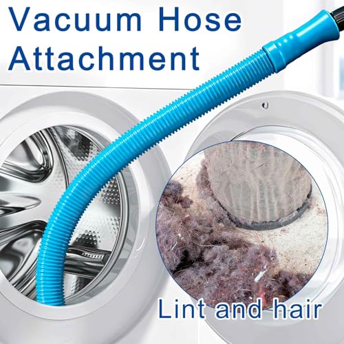 Dryer Vent Cleaning Kit - Flexible Vacuum Hose Attachment for Lint Removal