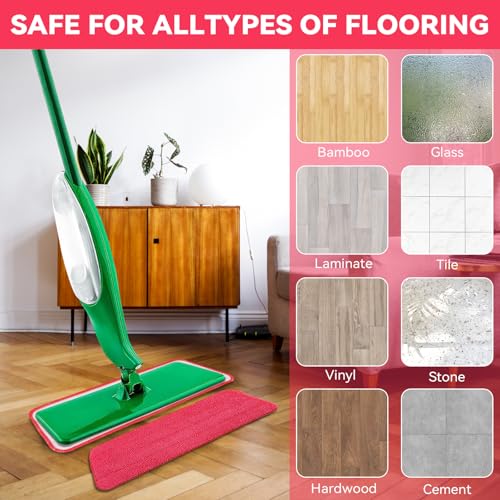 16in Reusable Microfiber Mop Pads - 4 Pack for Libman Freedom Spray Mop