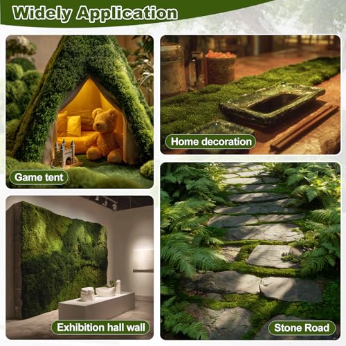 50g Fake Moss for Crafts - Realistic Decorative Moss for DIY