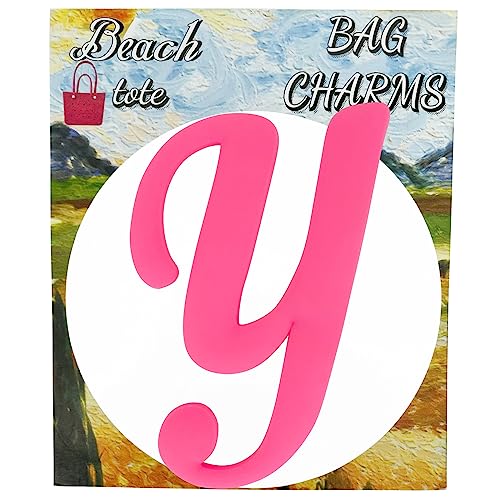 Bogg Bag Charms - Pink Decorative Letter Inserts for Bogg Tote