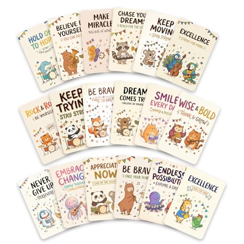18 Cute Animal Motivational Cards for Kids - Classroom Rewards