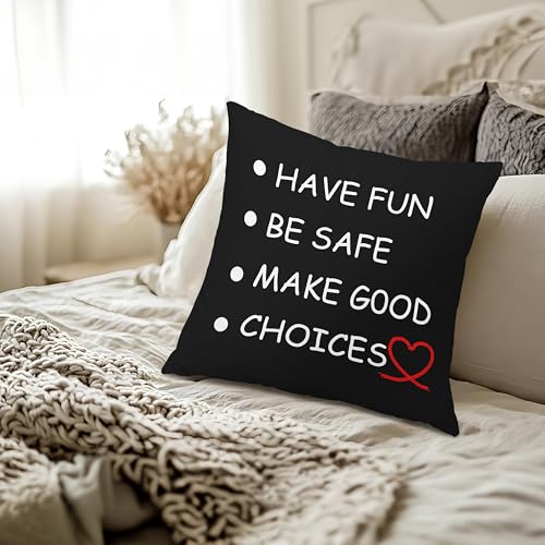 Funny College Dorm Pillow Cover 18x18 - Call Your Mom, Colour 04