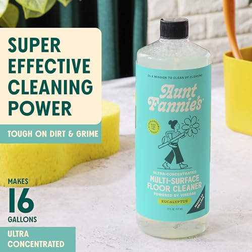 Aunt Fannie's Eucalyptus Vinegar Floor Cleaner - 32 oz, Makes 16 Gallons