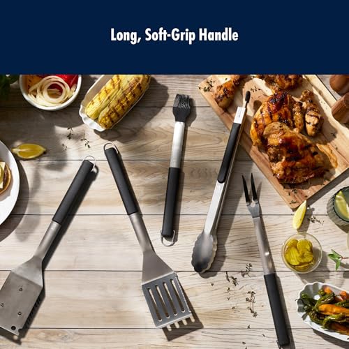 HENCKELS BBQ Grill Fork, Heavy Duty Stainless Steel Meat Fork for Grilling, Roasting & Carving, Long Handle Barbecue Tool for Outdoor Cooking, Smoker, Camping & Gifts