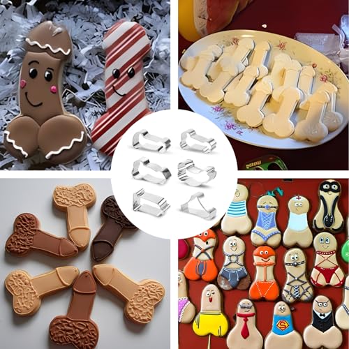 6-Piece Stainless Steel Cookie Cutters for Date Night Baking