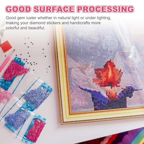 PATIKIL 6000 Pcs Square Diamond Art Painting Drills Brown Beads