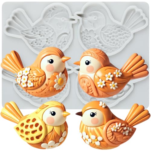 Birds Fondant Silicone Molds for Cake Decoration - 1 Piece
