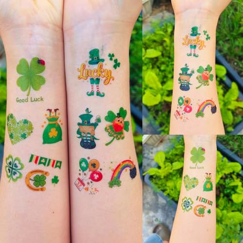 St. Patrick's Day Temporary Tattoos - 160 Pcs Irish Party Favors
