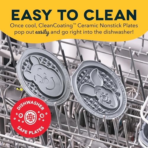 Dash MultiMaker Mini Waffle Plate Set - Winnie the Pooh & Piglet, 2-Pack