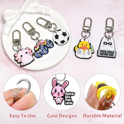 Pabucle Cute Keychain Bulk Pack - 20 Piece Assortment for Bags and Prizes