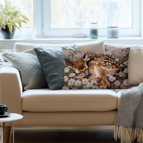 20x12 Spring Floral Pillow Covers - Rustic Farmhouse Decor