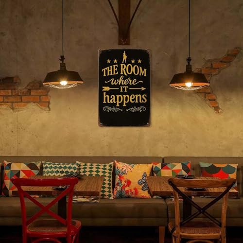 Hamilton The Room Where It Happens Tin Sign 8x12 Metal Wall Decor