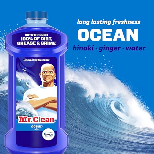 Mr. Clean All Purpose Multi-Surface Cleaner & Floor Soap, Ocean Scent, 41oz
