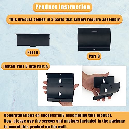 Heavy-Duty Wall Mount Ladder Hooks - 1 Pack Wheelbarrow Hangers