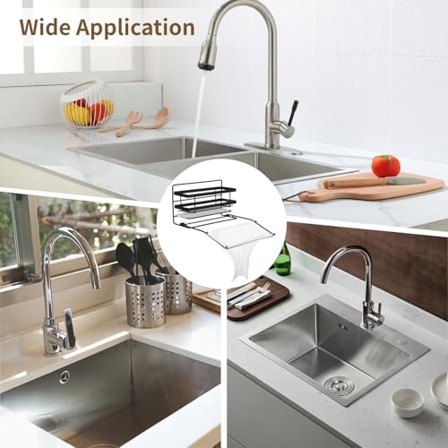 Homaisson 3-in-1 Stainless Steel Kitchen Sink Sponge Holder