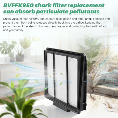RVFFK950 Shark Robot Vacuum Filter Replacement - 3 Pack