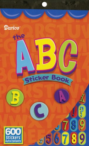 Darice ABC Sticker Book with 600 Alphabet Stickers for Kids
