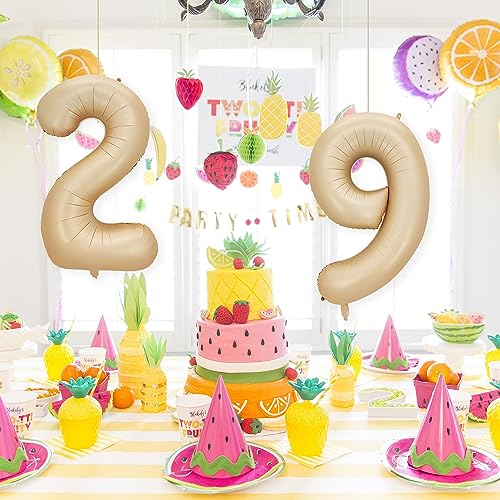 40 Inch Caramel Number 13 Foil Balloon for Birthday & Party