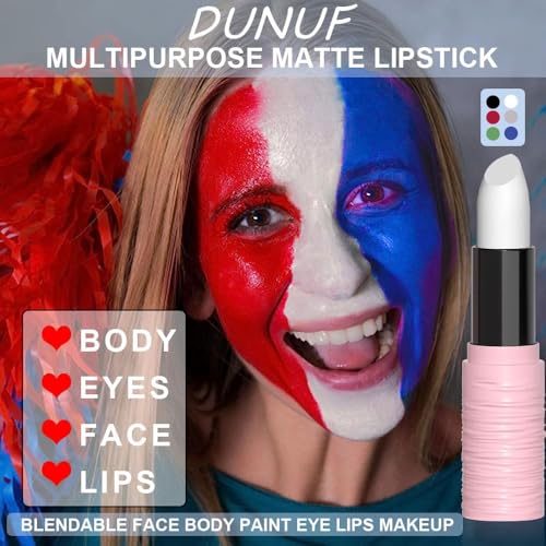 BEUKING Matte Festival Lipstick & Face Painting Stick Waterproof Lip Tint