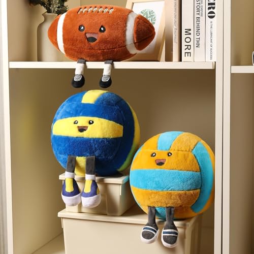 KUCCO 11-Inch Football Pillow with Legs - Plush Stuffed Animal