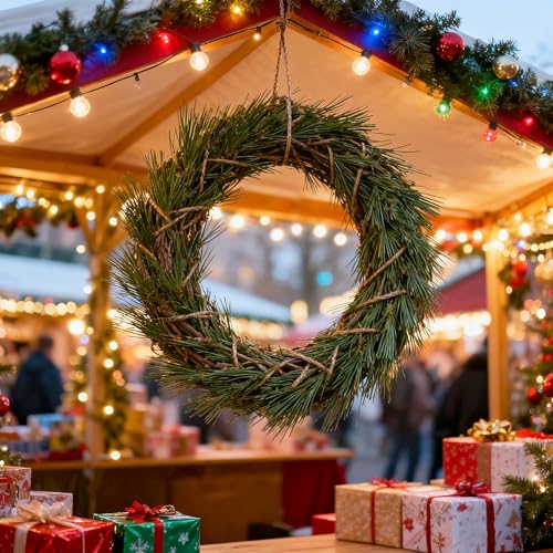 20PCS Artificial Pine Needle Branches for Holiday Christmas Decor