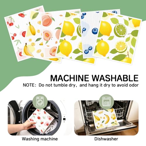 Aitoper Swedish Dishcloths - 6 Pack, Super Absorbent & Washable