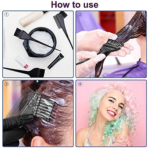 MOONMINI Hair Dye Brush and Bowl Set - Professional Tint Mixing Kit