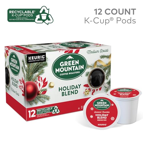 Green Mountain Coffee Roasters Holiday Blend K-Cups, 12 Count