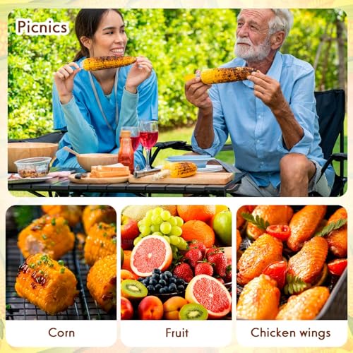 20 Pcs Stainless Steel Corn Cob Holders Set with Silicone Grip