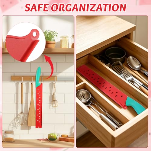 MAGICLULU 17-Inch Serrated Watermelon Knife with Protective Sleeve
