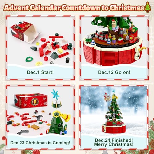 OCHIDO Rotating Christmas Tree Advent Calendar 2026 Kit