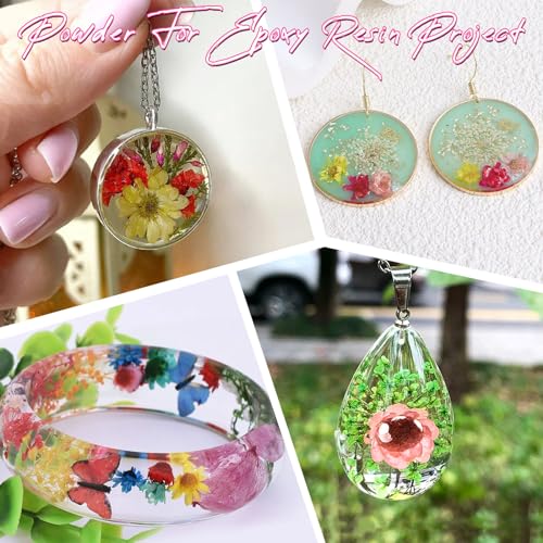 560 PCS Natural Dried Flowers for Resin Jewelry, Soap & Candle Making