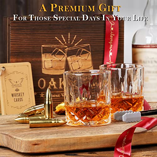 Whiskey Bullets / Whiskey Bullets Reusable Stainless Steel & Glass Set – Gift for Men Dad Husband