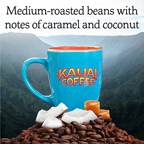 Kauai Coffee Coconut Caramel Crunch Ground Coffee, 10 oz (Pack of 4)