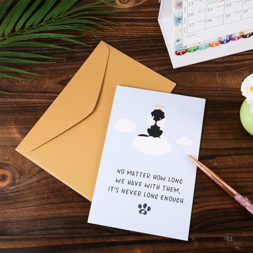 Gosknor Pet Sympathy Card for Dog Loss – Thoughtful Memorial Gift