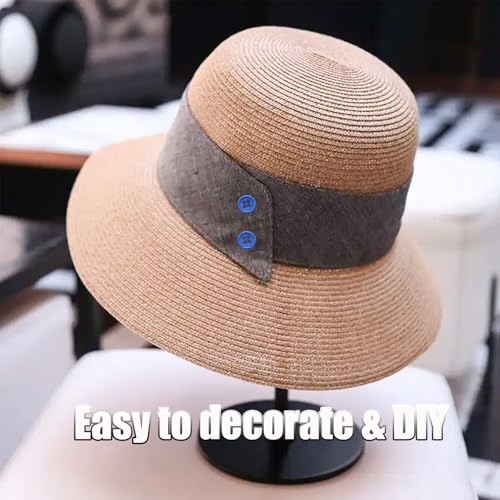 Lilaly Royal Blue Resin Buttons 10mm 4-Hole Round Sewing Craft Buttons 50 Pack