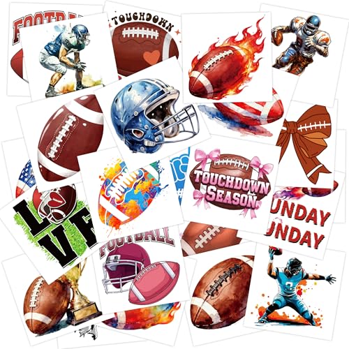 Football Temporary Tattoos for Kids - 108 Pcs Sports Party Favors