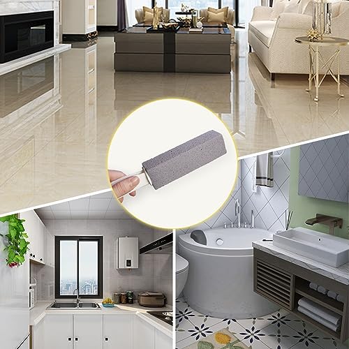 Pumice Stone Toilet Cleaner with Handle - 2PCS Gray