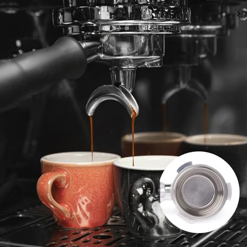 51mm Pressurized Espresso Filter Basket Set - 1 & 2 Cup Stainless Steel