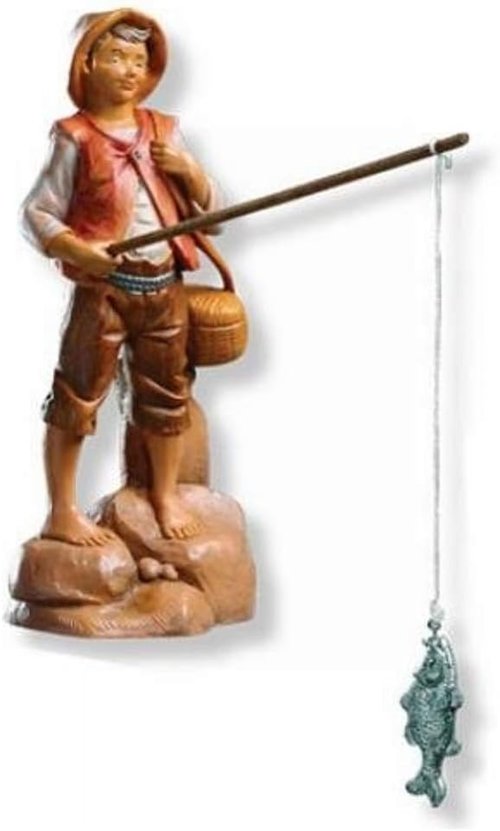 Fontanini by Roman Inc. Jacob The Fisherman Nativity Figure - Hand Sculpted & Painted, 5" Tall