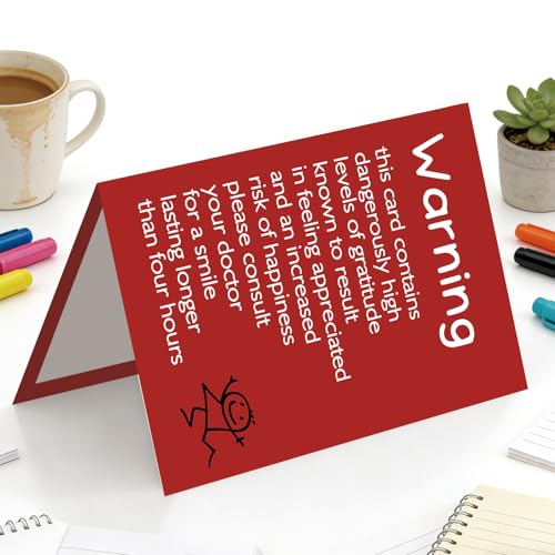 Funny Thank You Card LD330 - Humorous Appreciation Greeting Card