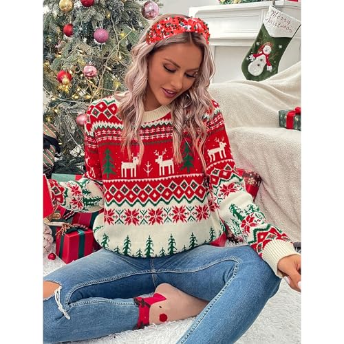 Christmas Crystal Knotted Headband Red Snowflake Hair Accessory