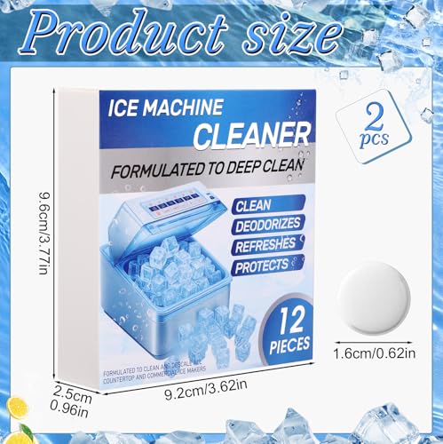 Swiffen Ice Machine Cleaner Tablets - 24 Pack Descaler for Ice Makers