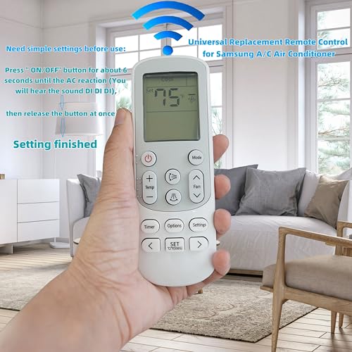 Universal Remote Control for Samsung Air Conditioners - Pre-Programmed