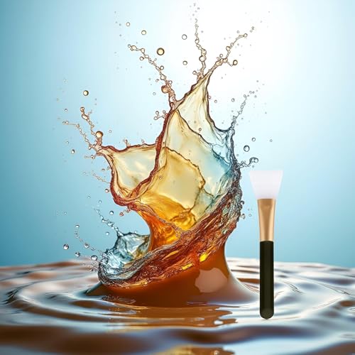 Dual-Use Face Mask Brush and Scraper Tool for Mud and Clay Masks