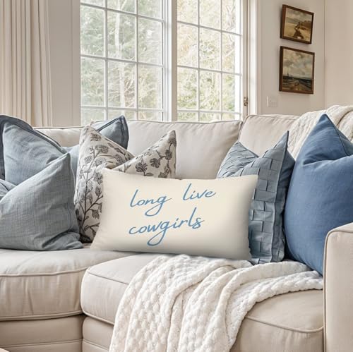Cowgirl Room Decor Pillow Covers 12x20 - Western Style